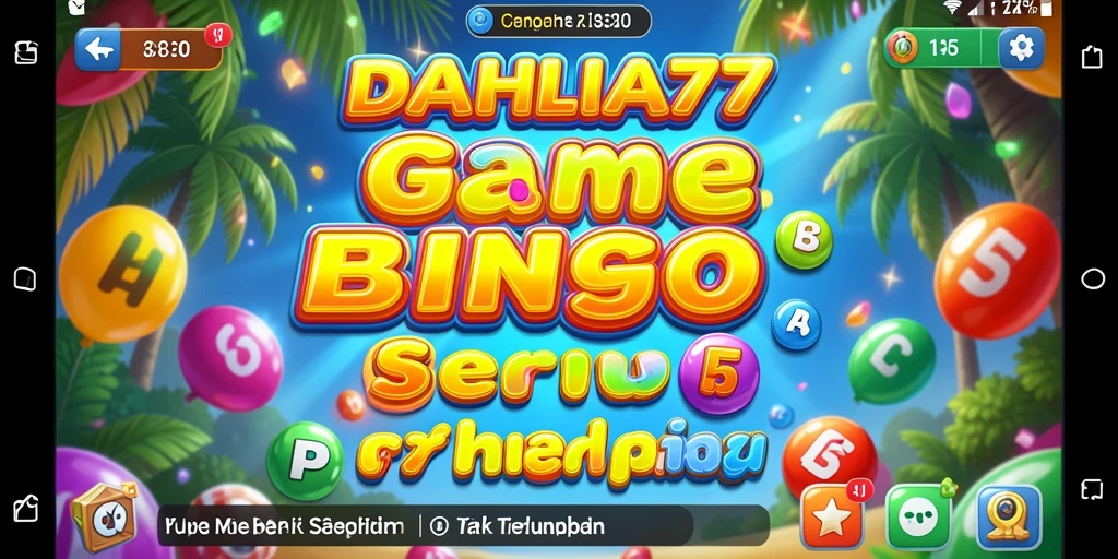 Gameplay seru DAHLIA77 dengan berbagai kartu bingo.