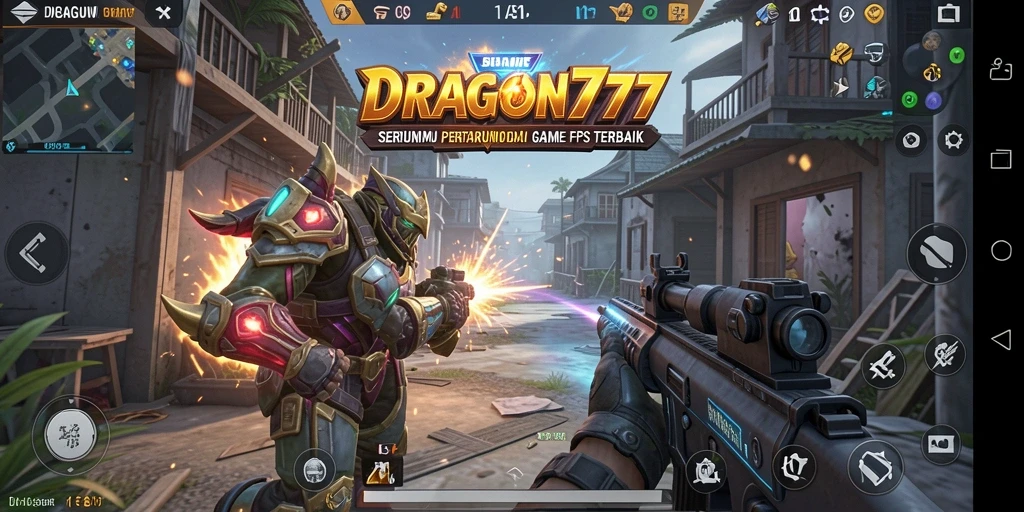 Tampilan seru gameplay DRAGON777 di medan pertempuran.