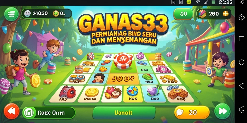 Tampilan menakjubkan dari gameplay Bingo di GANAS33.