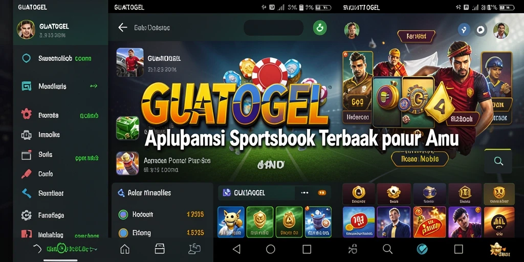 Tampilan utama GUATOGEL saat bermain Sportsbook dengan opsi taruhan.