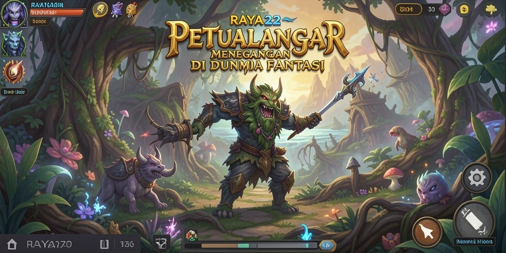 Screenshot gameplay RAYA22 menampilkan eksplorasi menakjubkan di dunia petualangan.