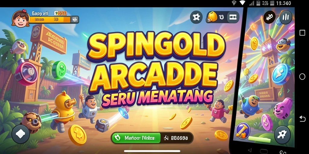 Screenshot SPINGOLD menampilkan aksi seru dalam gameplay Arcade.