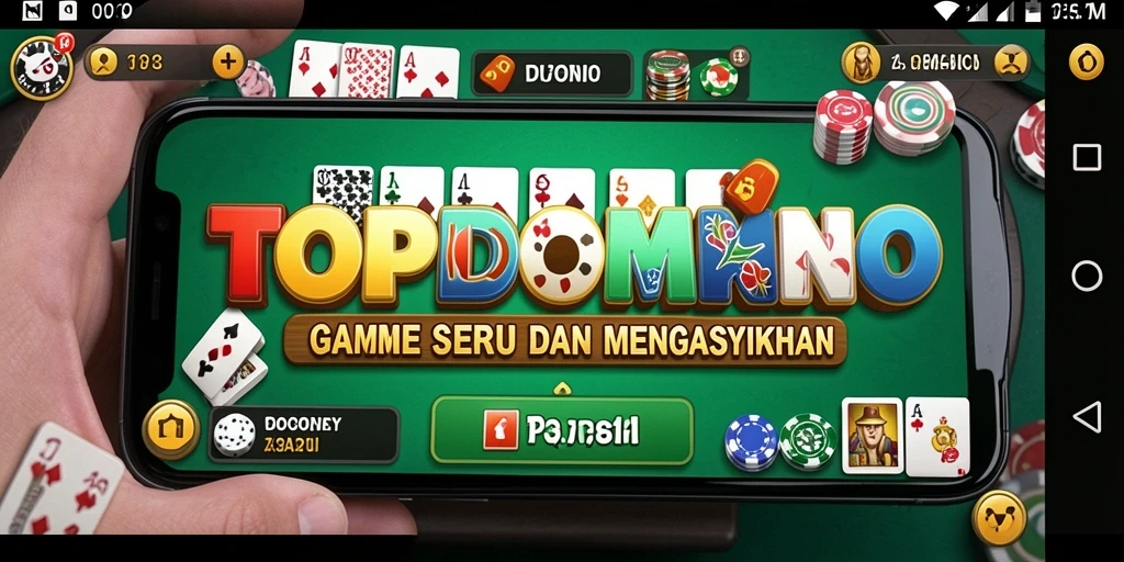 Gameplay TOPDOMINO yang menarik dan kompetitif dalam permainan domino.